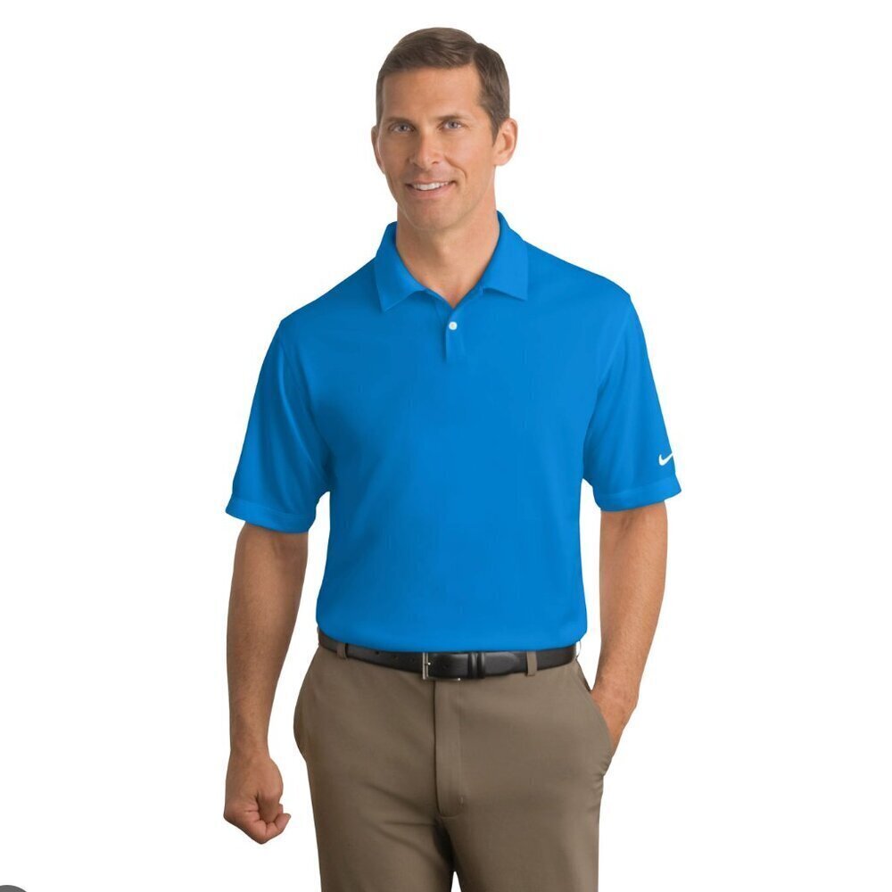 Nike Golf Fit-Dry Polo Shirt Mens XL Extra Large Blue Short Sleeve 208470-418